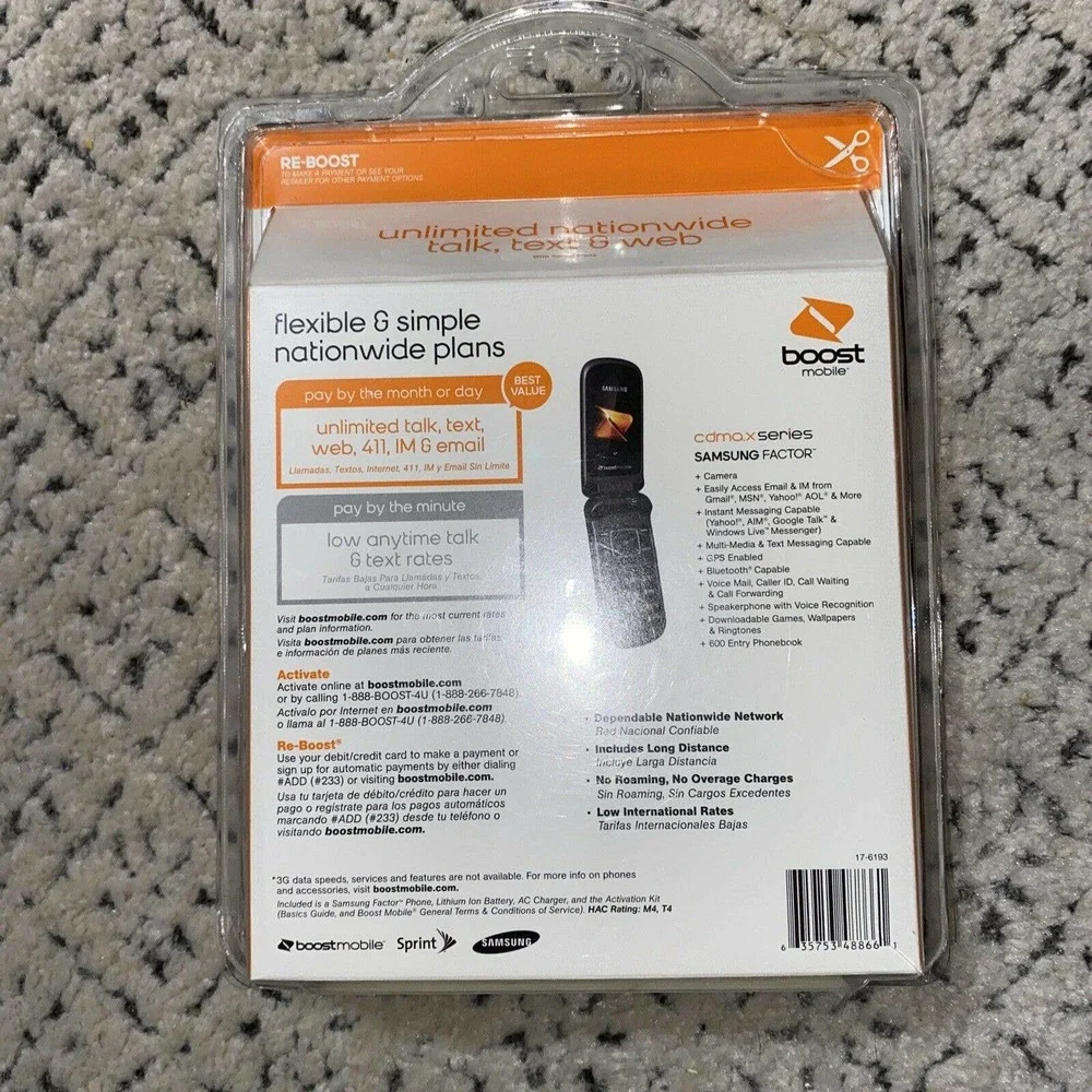 Samsung M260 Factor Boost Mobile Cell Phone Camera New Factory Sealed